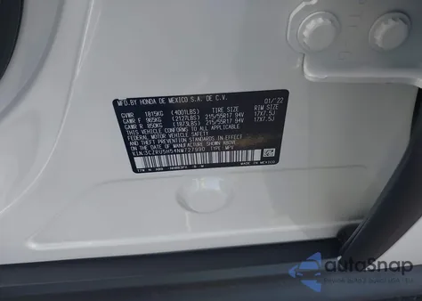 2022 Honda Hr-V 2Wd Ex from USA, damaged, VIN 3CZRU5H54NM727990